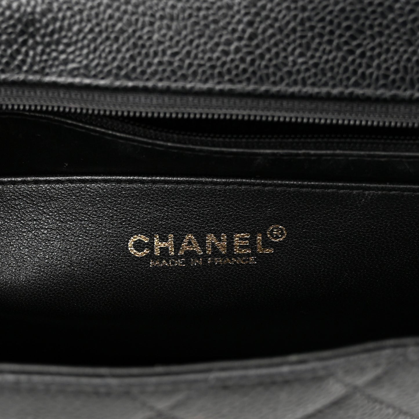 Caviar Quilted Jumbo Single Flap Black