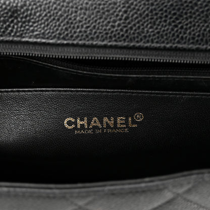 Chanel Caviar Quilted Jumbo Single Flap Black 6 of 11