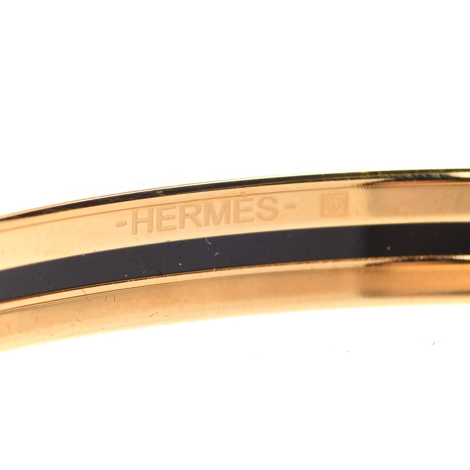 Hermes Enamel Extra Narrow Uni Bracelet 62 Rouge H 5 of 6