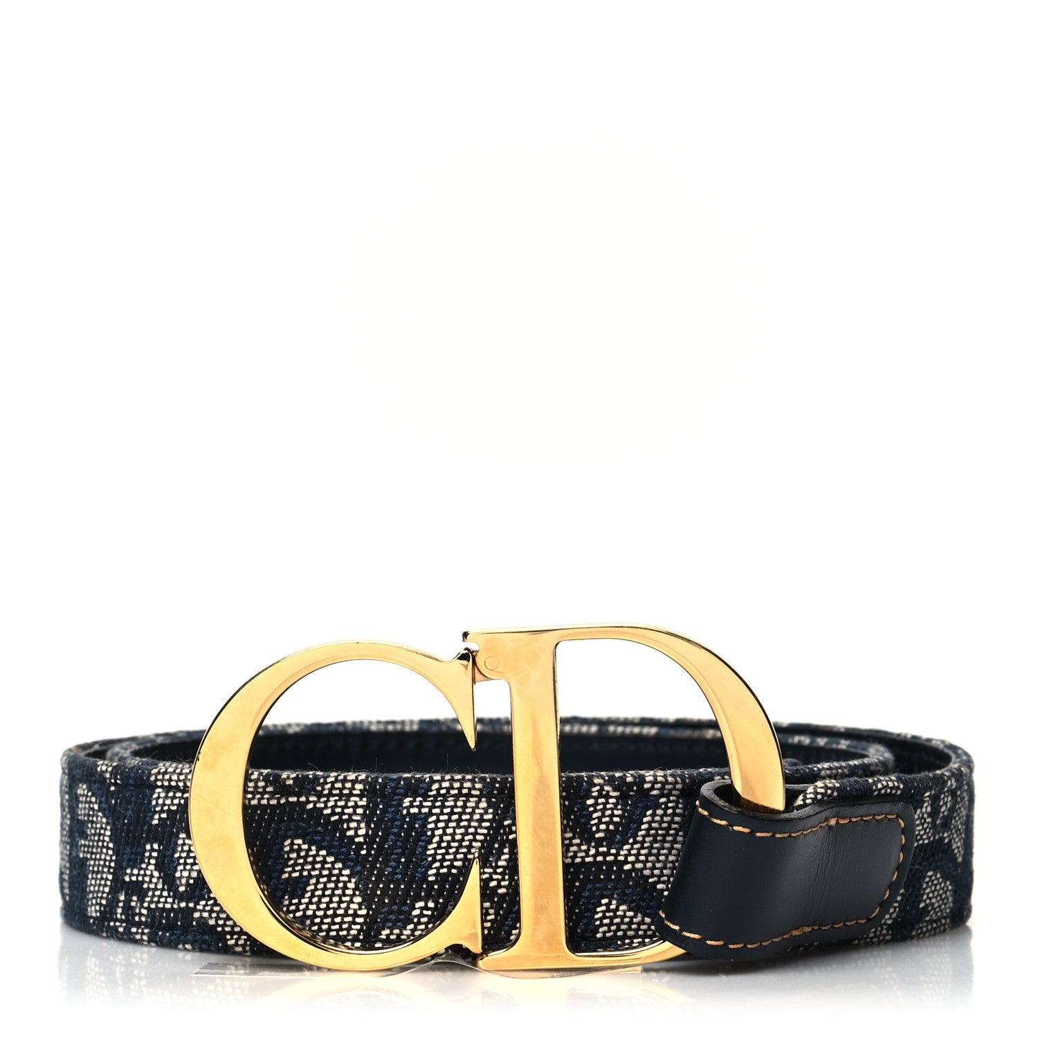 Christian Dior Monogram CD Belt 80 Blue 1 of 4