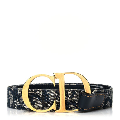 Christian Dior Monogram CD Belt 80 Blue 1 of 4
