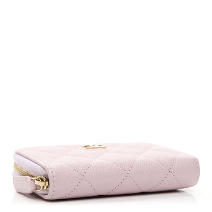 Chanel Caviar Quilted Zip Coin Purse Light Pink 4 of 8
