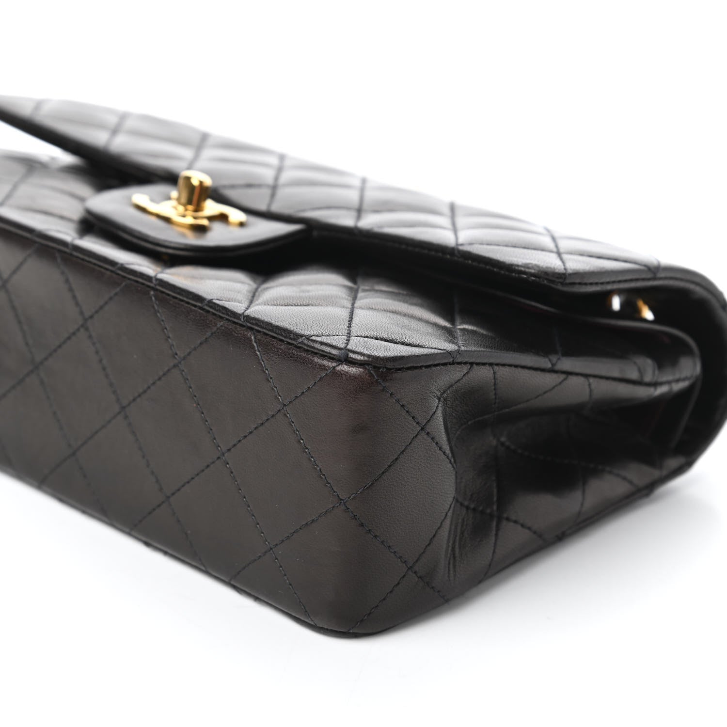 Chanel Lambskin Quilted Small Double Flap Black 8 of 15