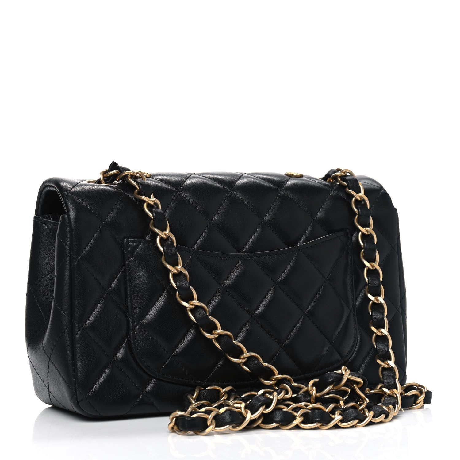 Chanel Lambskin Quilted Egyptian Amulet Mini Rectangular Flap Black 2 of 4