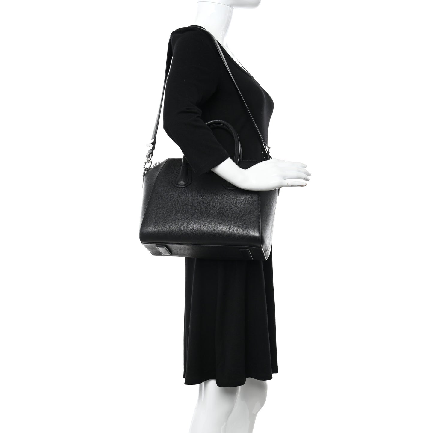 Sugar Goatskin Small Antigona Black