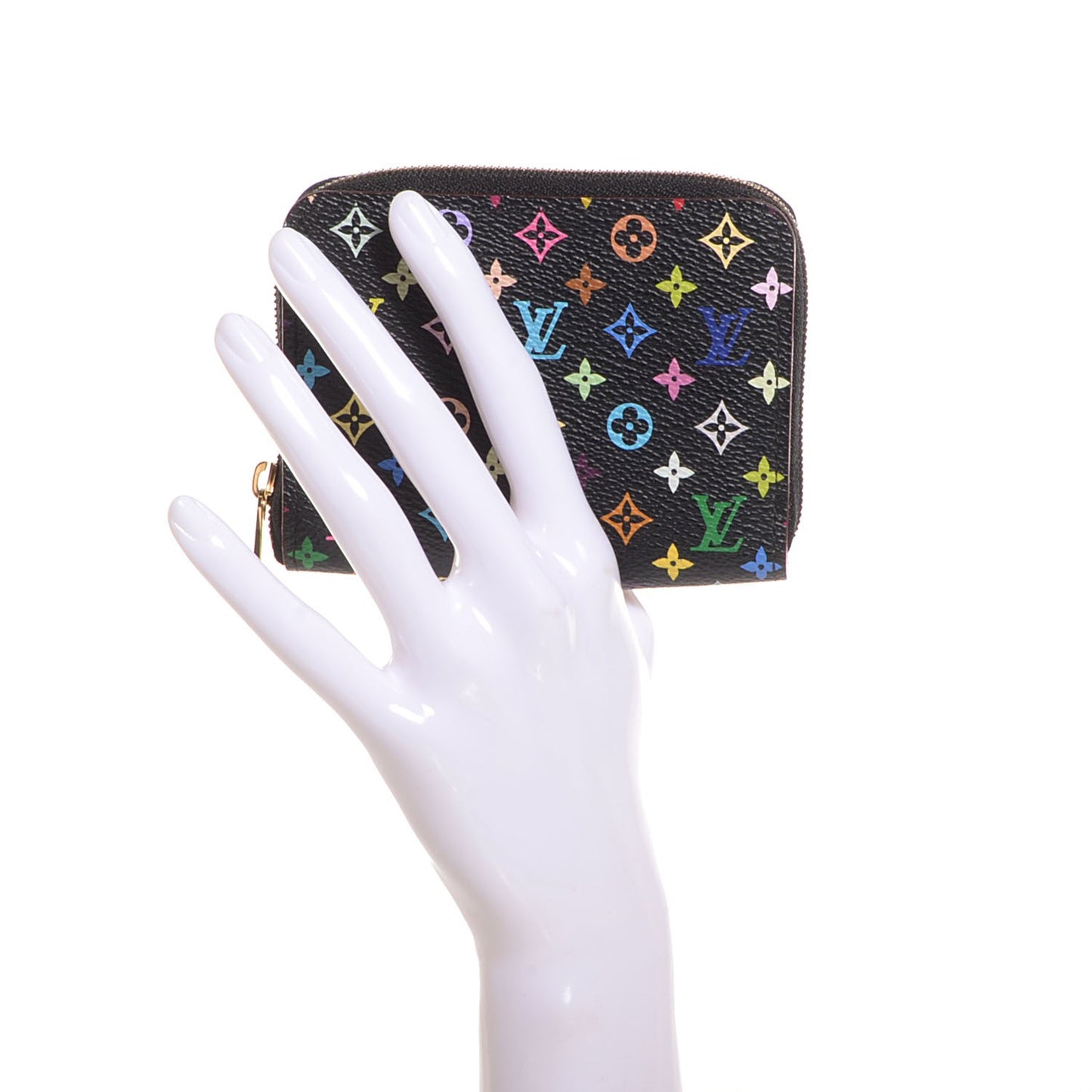 Monogram Multicolor Zippy Coin Purse Black