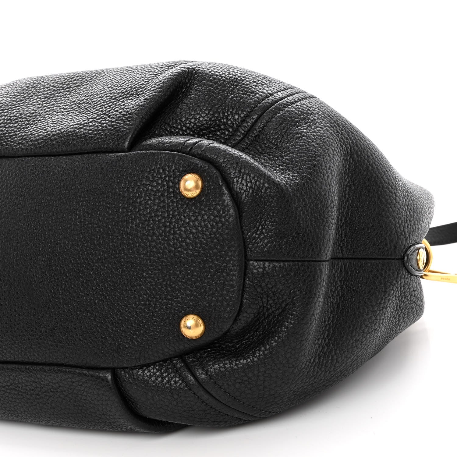 Prada Vitello Daino Shoulder Bag Black 6 of 13