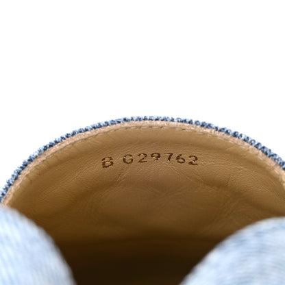 Chanel Denim CC Espadrilles 38 Blue Black 10 of 12