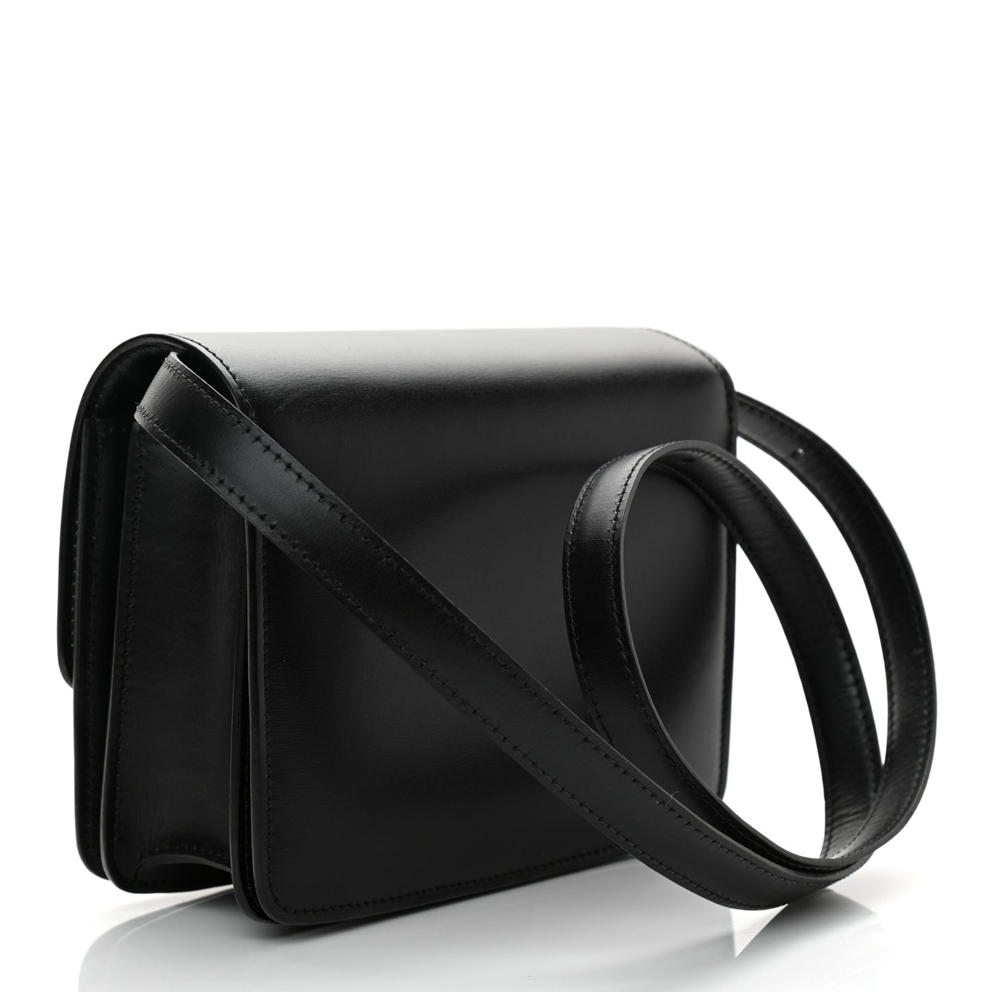 Box Calfskin Small Classic Box Flap Bag Black