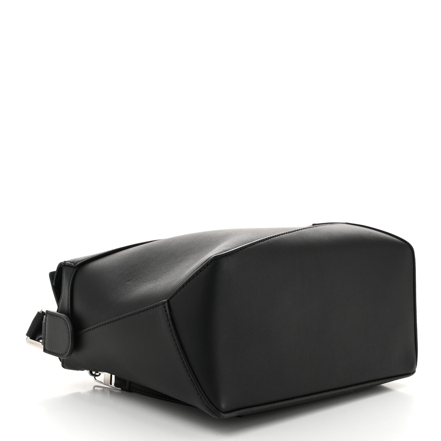 Calfskin Small Puzzle Edge Bag Black