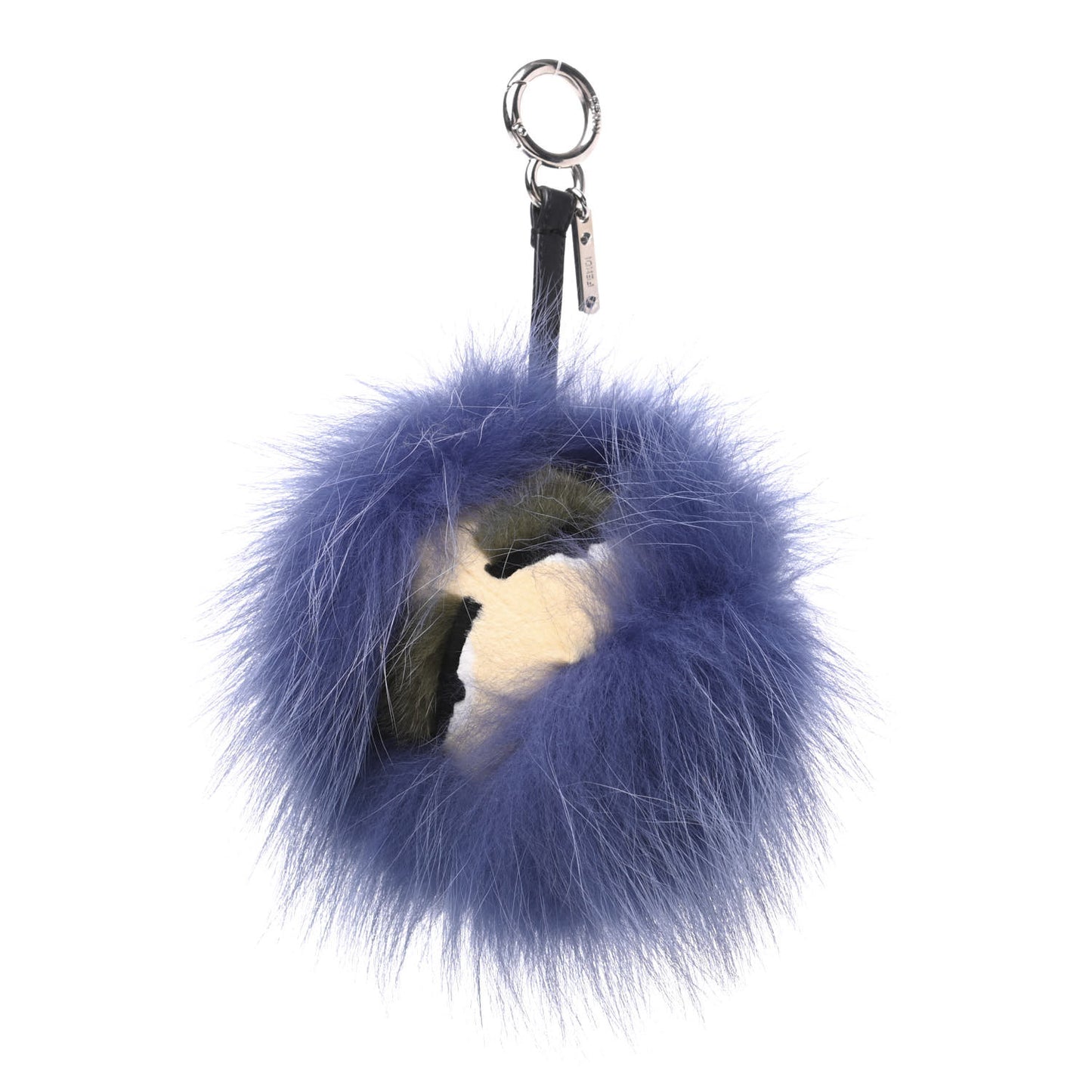 Fox Mink Rabbit Fur Vitello Flamingo Kooky Monster Bag Bug Charm Cassis Black Multicolor