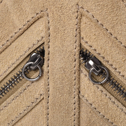 Balenciaga Suede Multi Zip Lariat Bag Beige 10 of 18