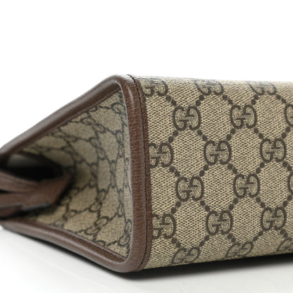 Gucci GG Supreme Monogram Web Toiletry Case Brown 5 of 11