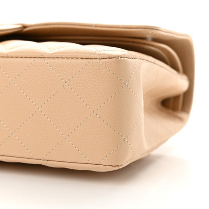 Chanel Caviar Quilted Medium Double Flap Beige 10 of 12