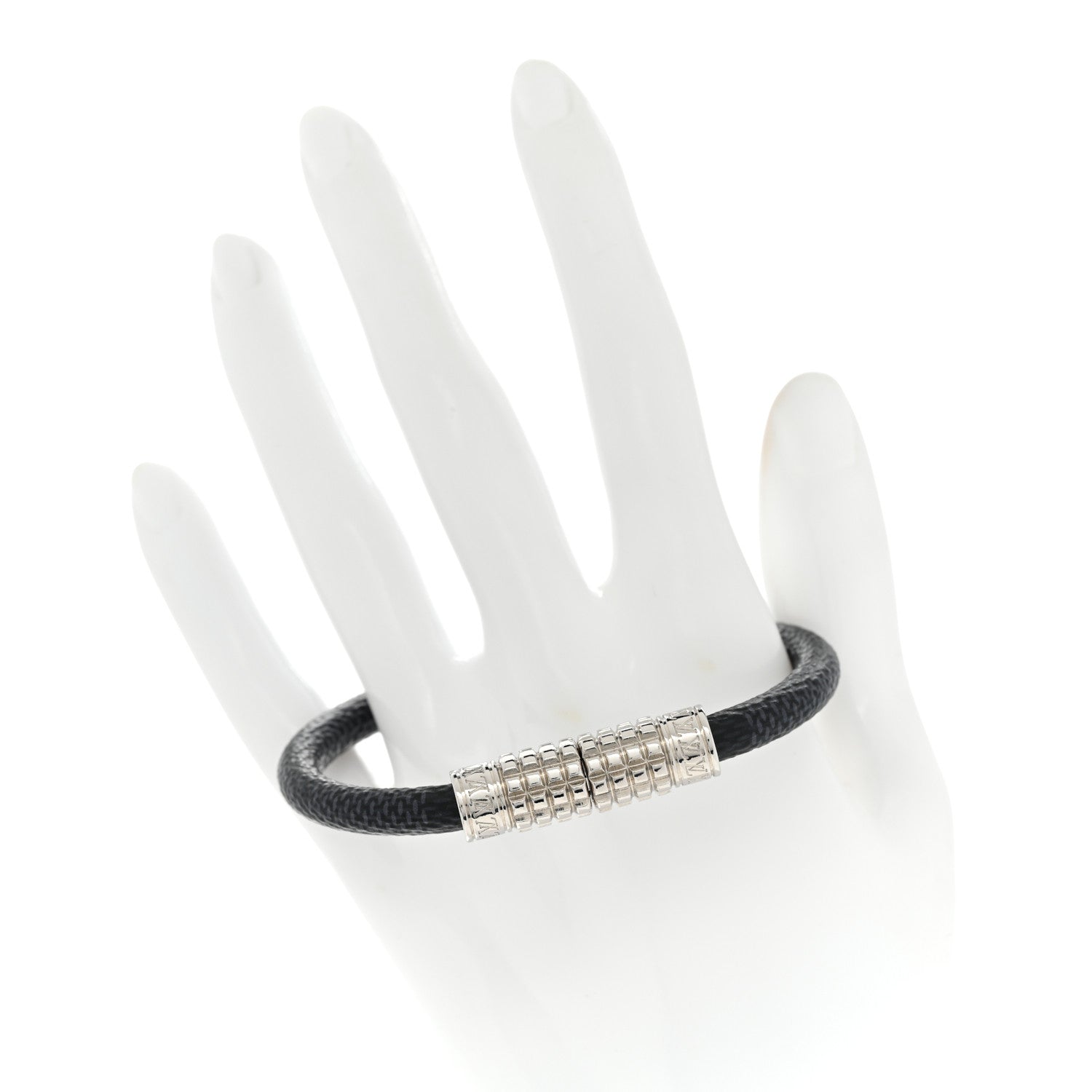 Louis Vuitton Damier Graphite Digit Bracelet 17 2 of 4
