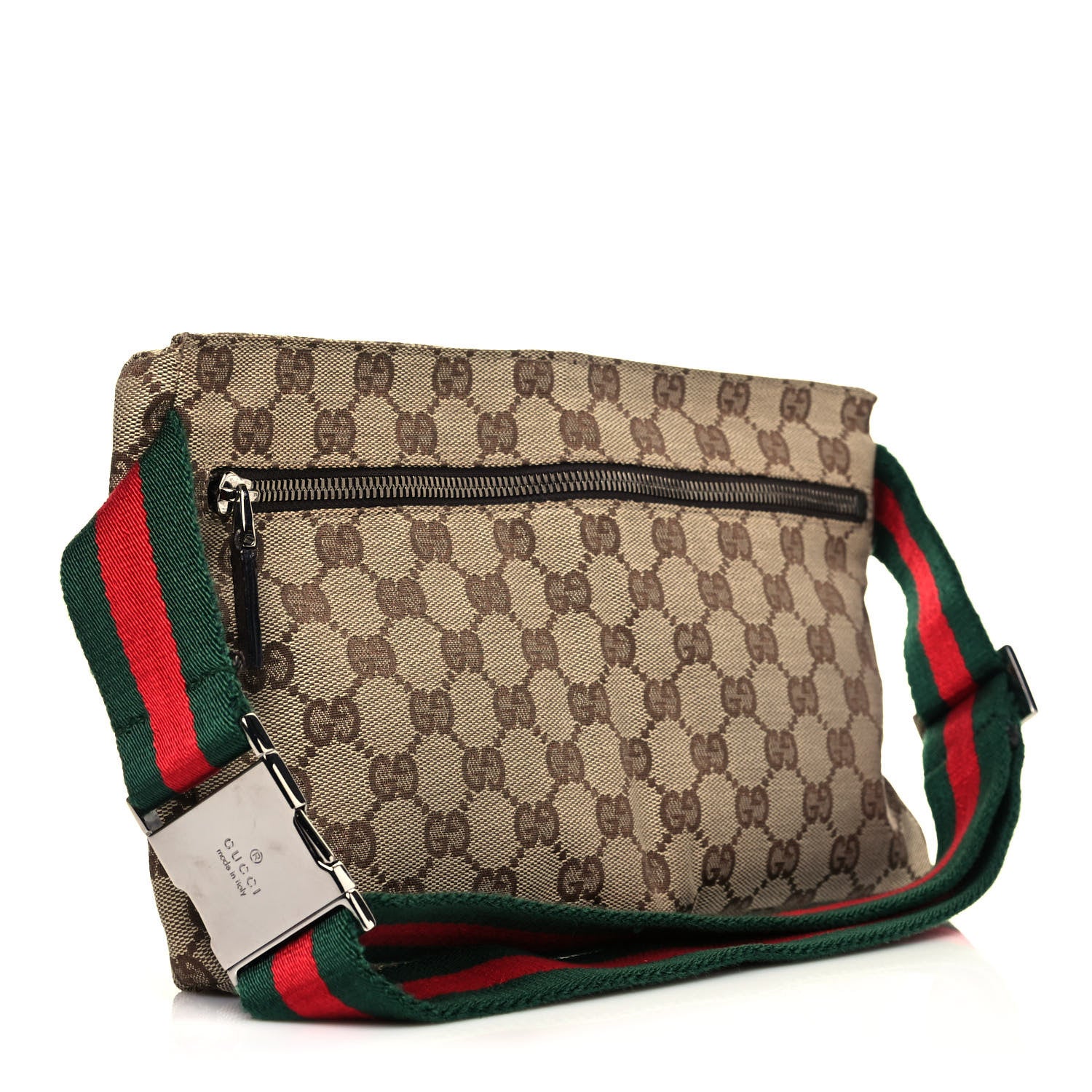 Gucci Monogram Web Belt Bag Dark Brown 2 of 12
