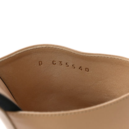 Chanel Lambskin Grosgrain Cap Toe Pearl Mule 40 Beige Black 9 of 10