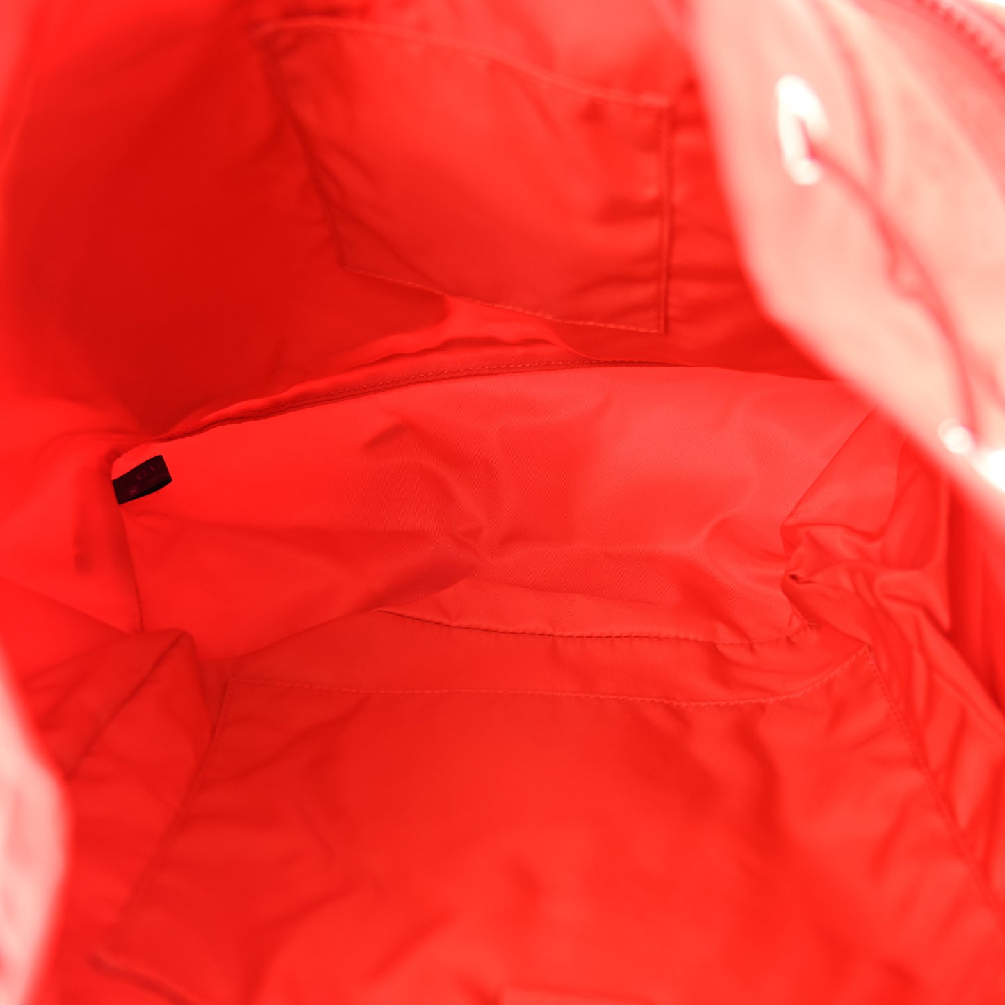 Nylon Monogram Small Single Buckle Backpack Red