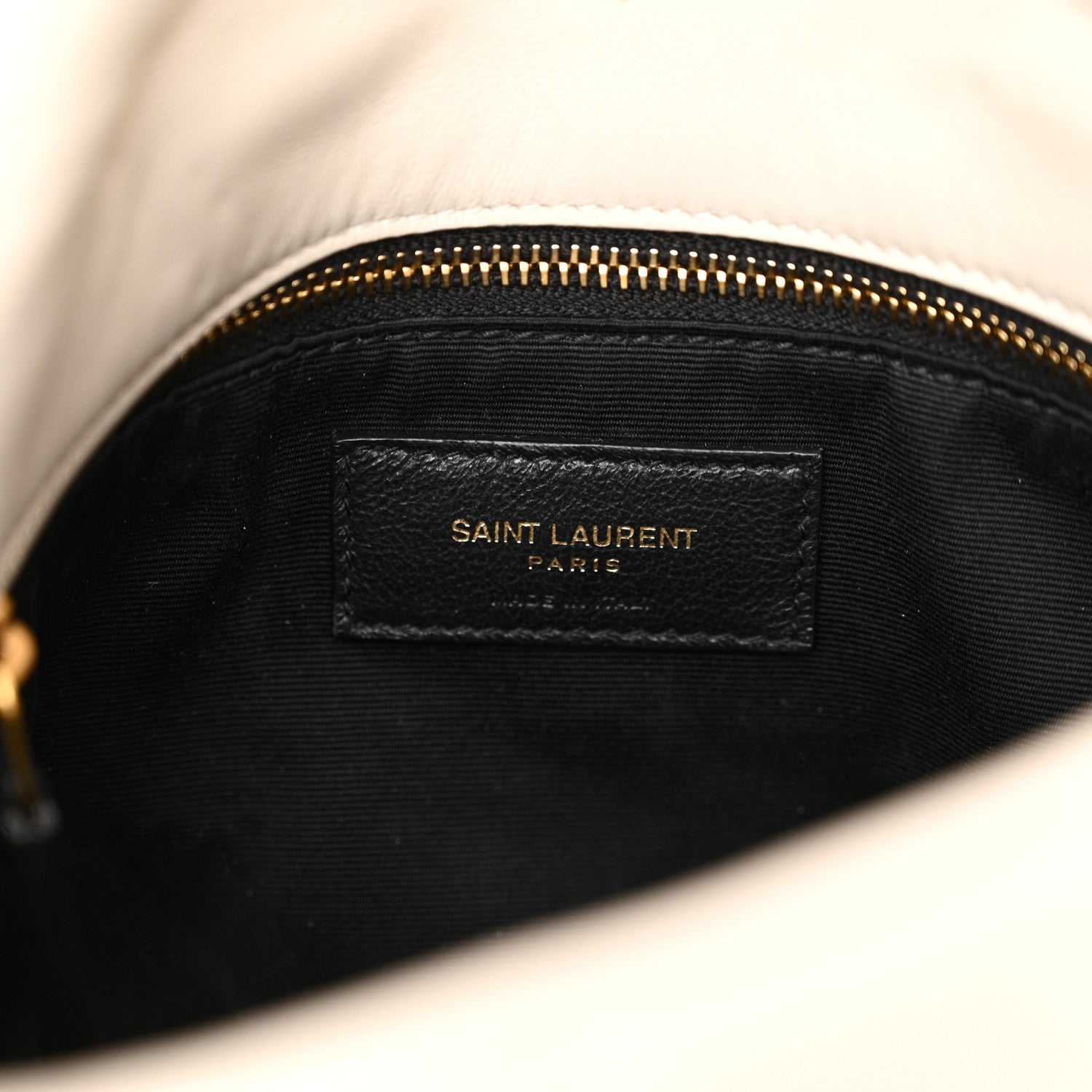Saint Laurent Lambskin Quilted Small Loulou Puffer Monogram Chain Satchel Crema Soft 6 of 13