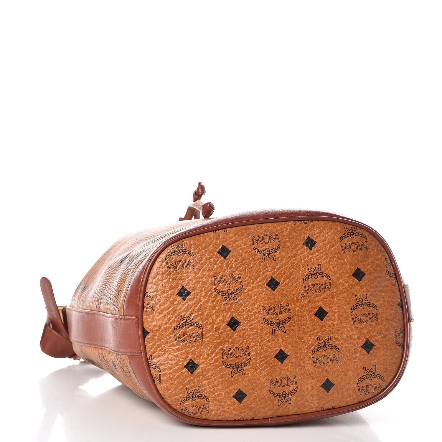 MCM Visetos Drawstring Bag Cognac 4 of 26