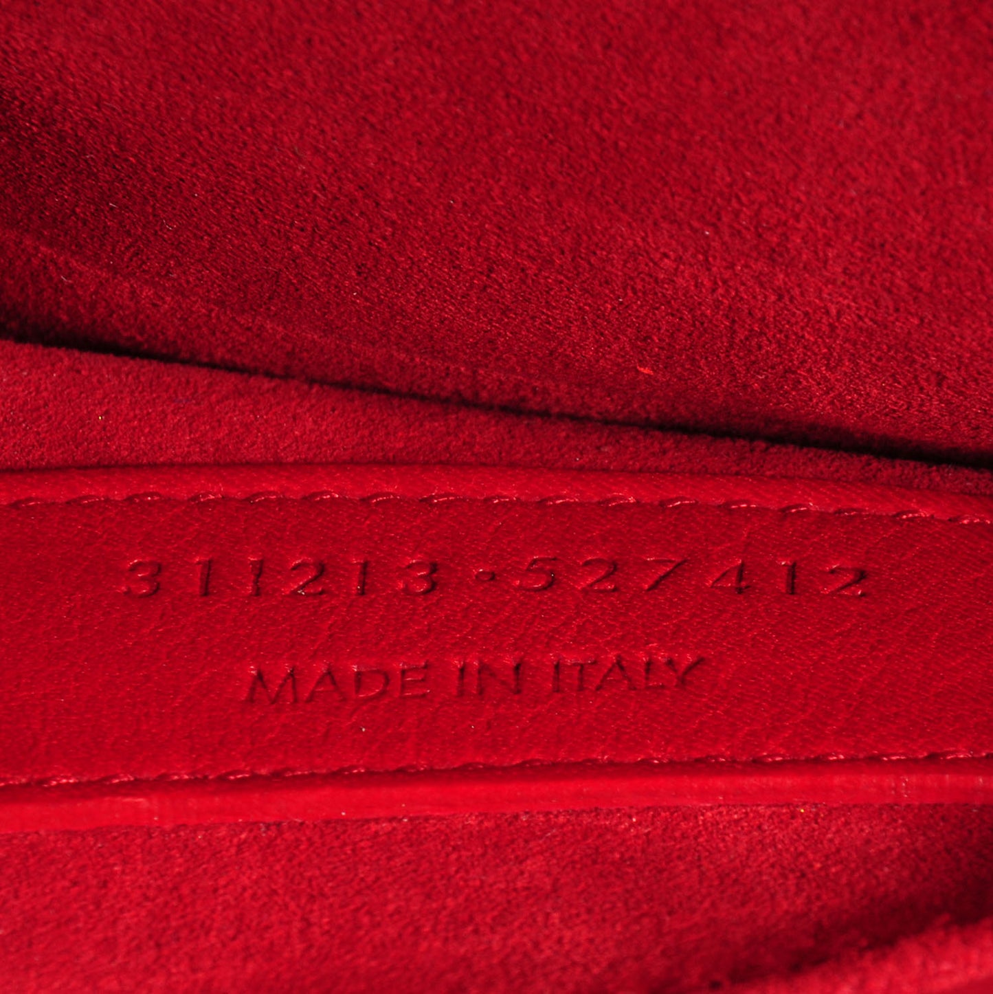 Calfskin Classic Y Clutch Red