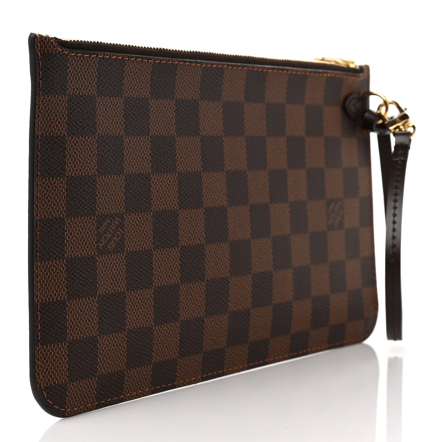 Louis Vuitton Damier Ebene Neverfull MM GM Pochette 3 of 9