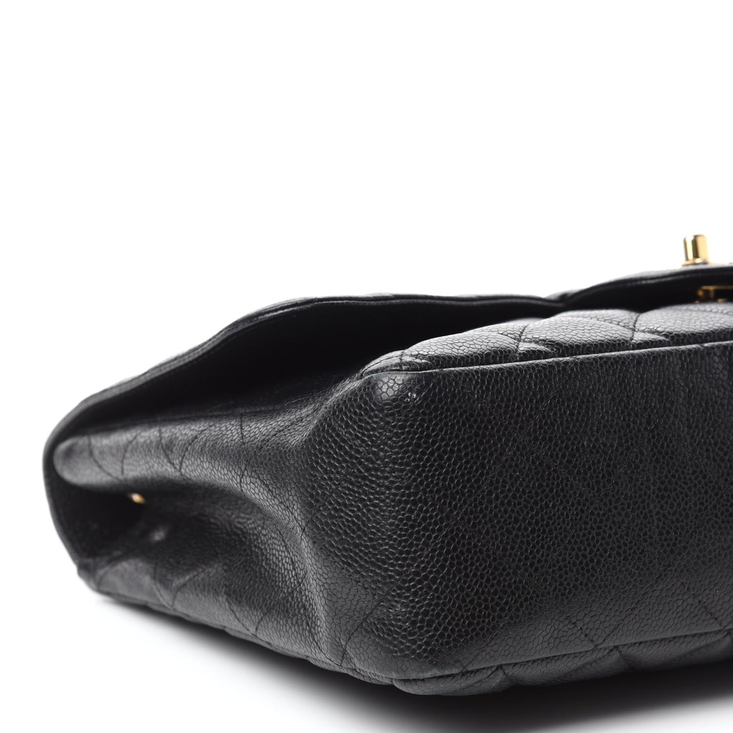 Caviar Quilted Jumbo Single Flap Black