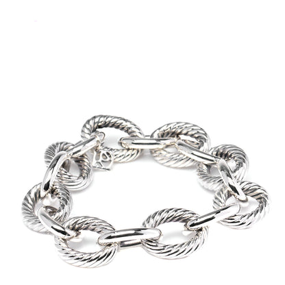 David Yurman Sterling Silver 17mm Extra Large Oval Link Bracelet 1 of 7