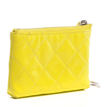 Chanel Patent Key Holder Case Jaune Yellow 3 of 8