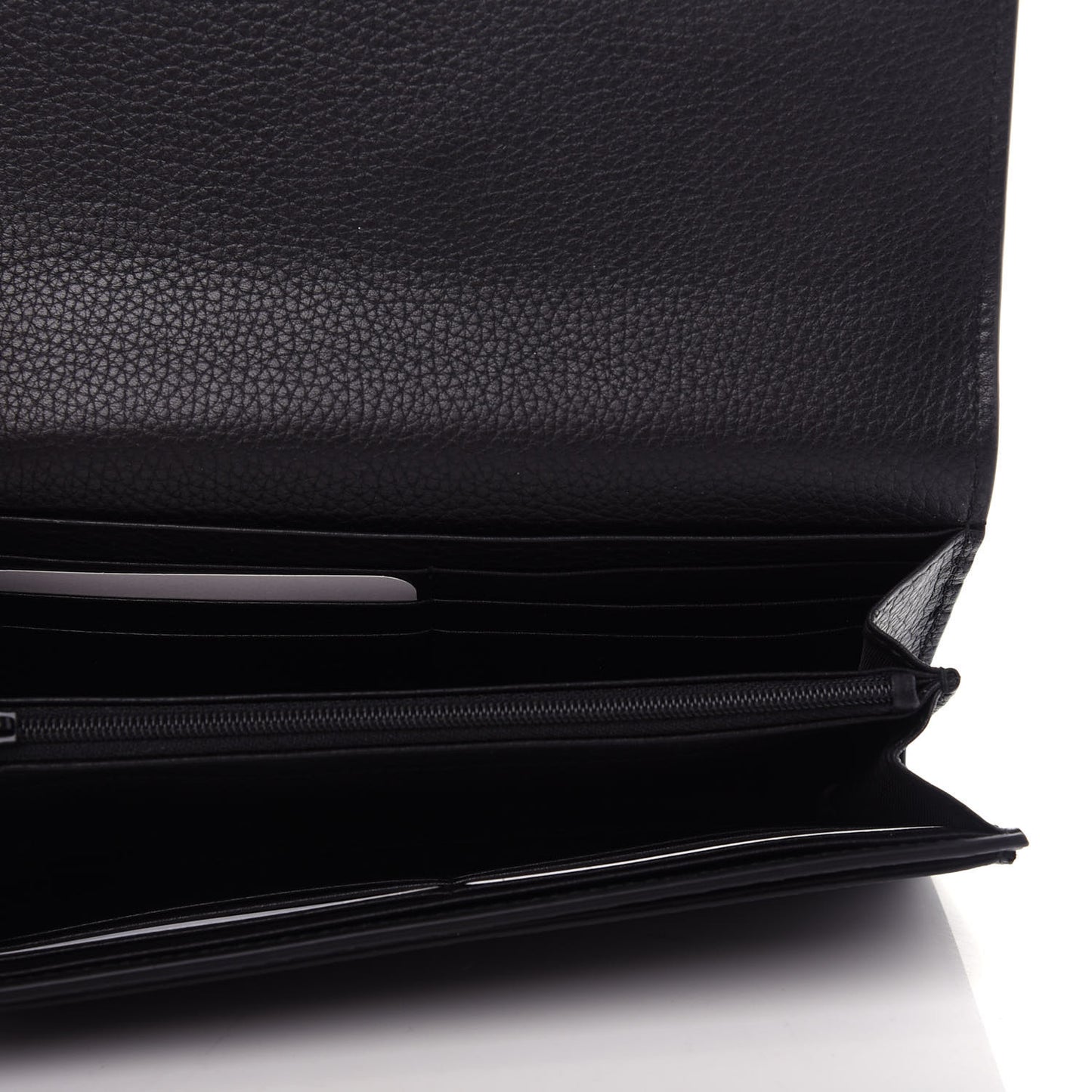 Calfskin Animalier Continental Wallet Black