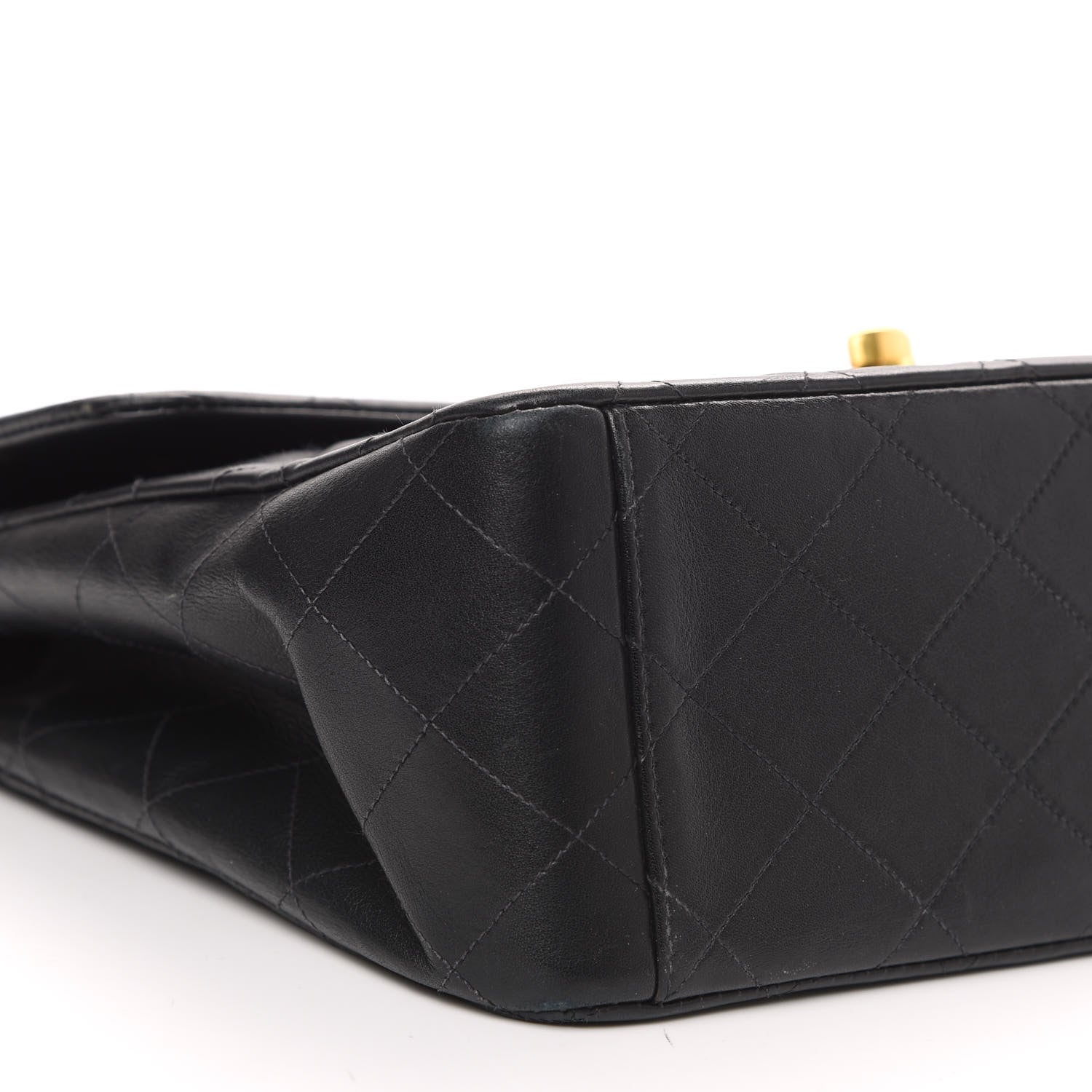Chanel Lambskin Quilted XL Jumbo Single Flap Black 9 of 14
