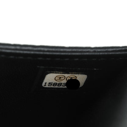 Chanel Lambskin Camellia Embossed iPad Case Black 7 of 8