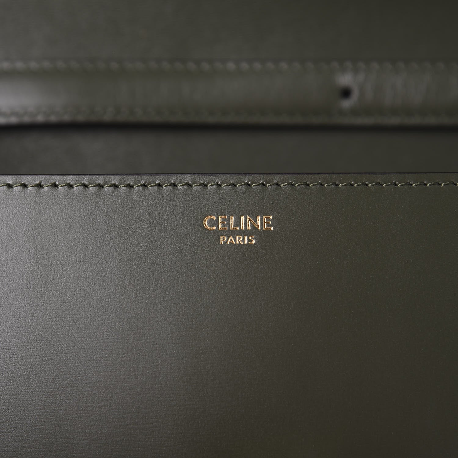 Celine Box Calfskin Medium Classic Box Flap Bag Dark Green 8 of 10