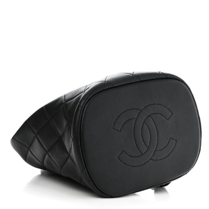 Chanel Lambskin Quilted Metallic Bubble Backpack Black 4 of 11