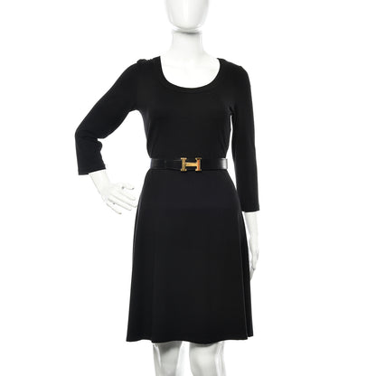 Hermes Box Togo 32mm H Belt 90 Black Gold 2 of 6