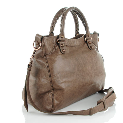 Balenciaga Agneau Giant 12 Rose Gold Hardware Velo Gris Poivre 3 of 7