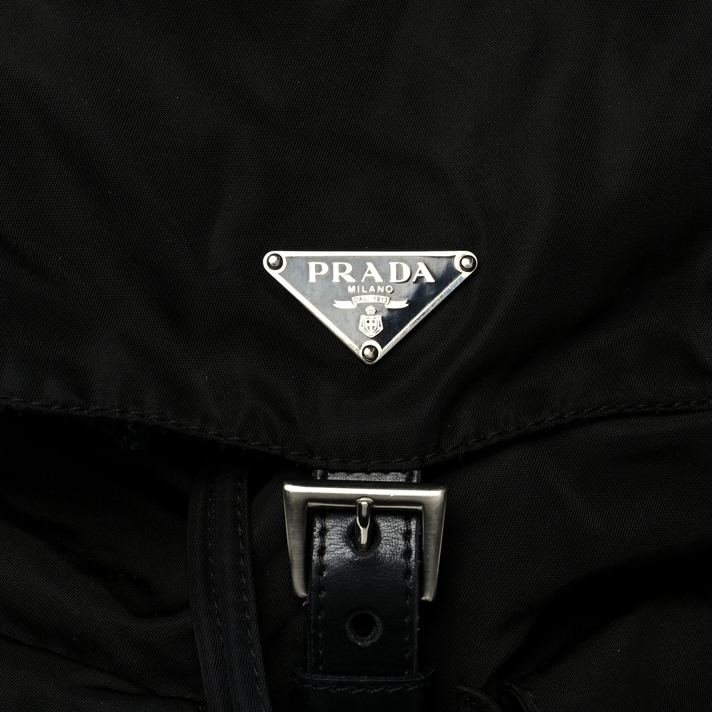 Nylon Vela Medium Backpack Black