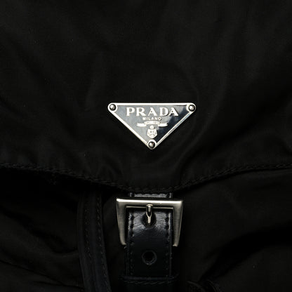 Prada Nylon Vela Medium Backpack Black 13 of 13