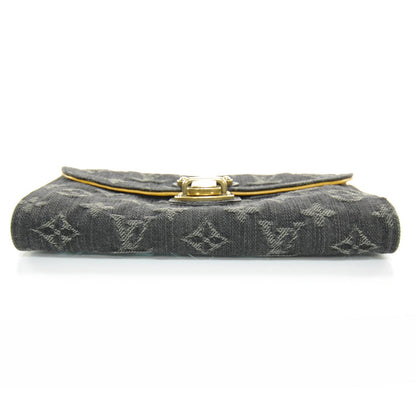 Louis Vuitton Denim Amelia Wallet Black 4 of 7