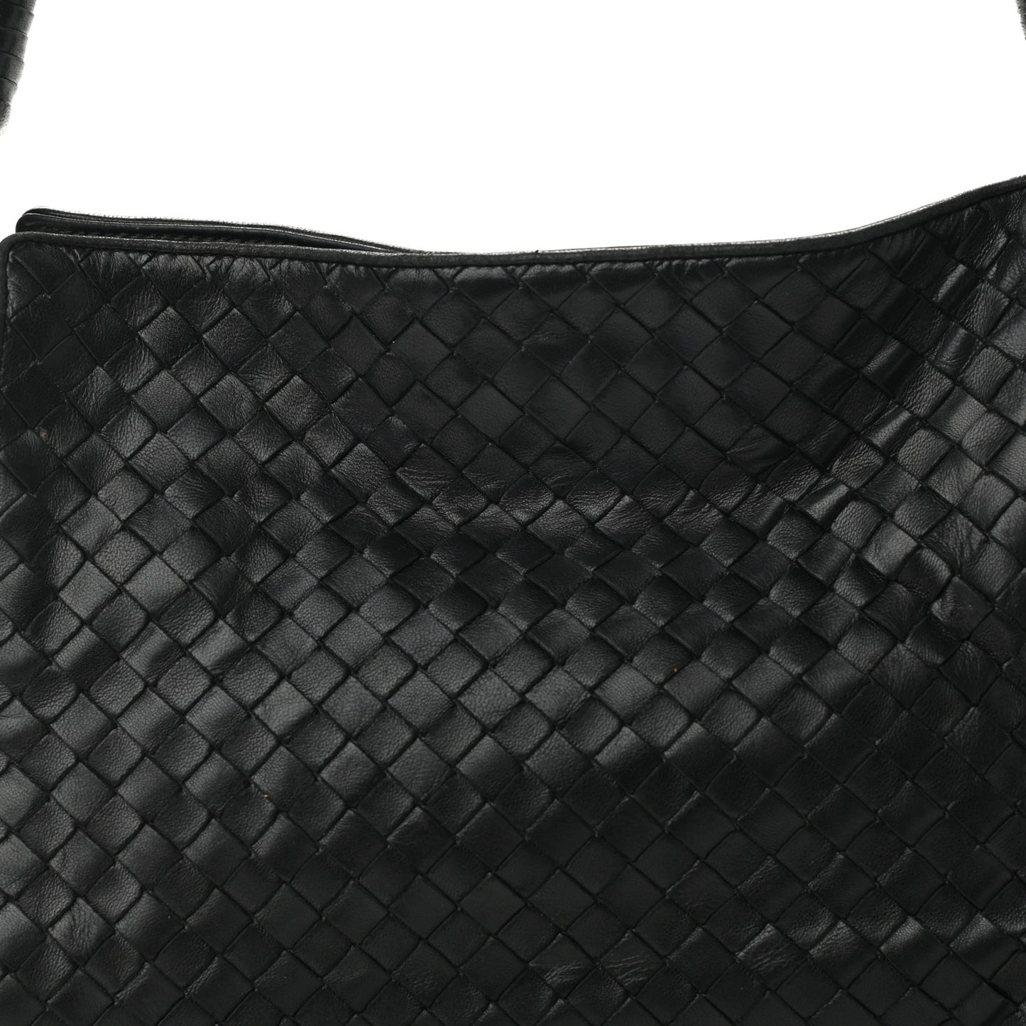 Nappa Intrecciato Shoulder Bag Black