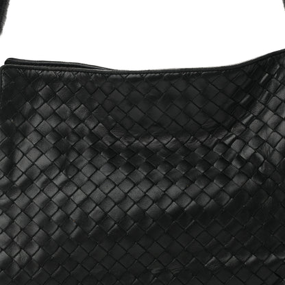 Bottega Veneta Nappa Intrecciato Shoulder Bag Black 6 of 8