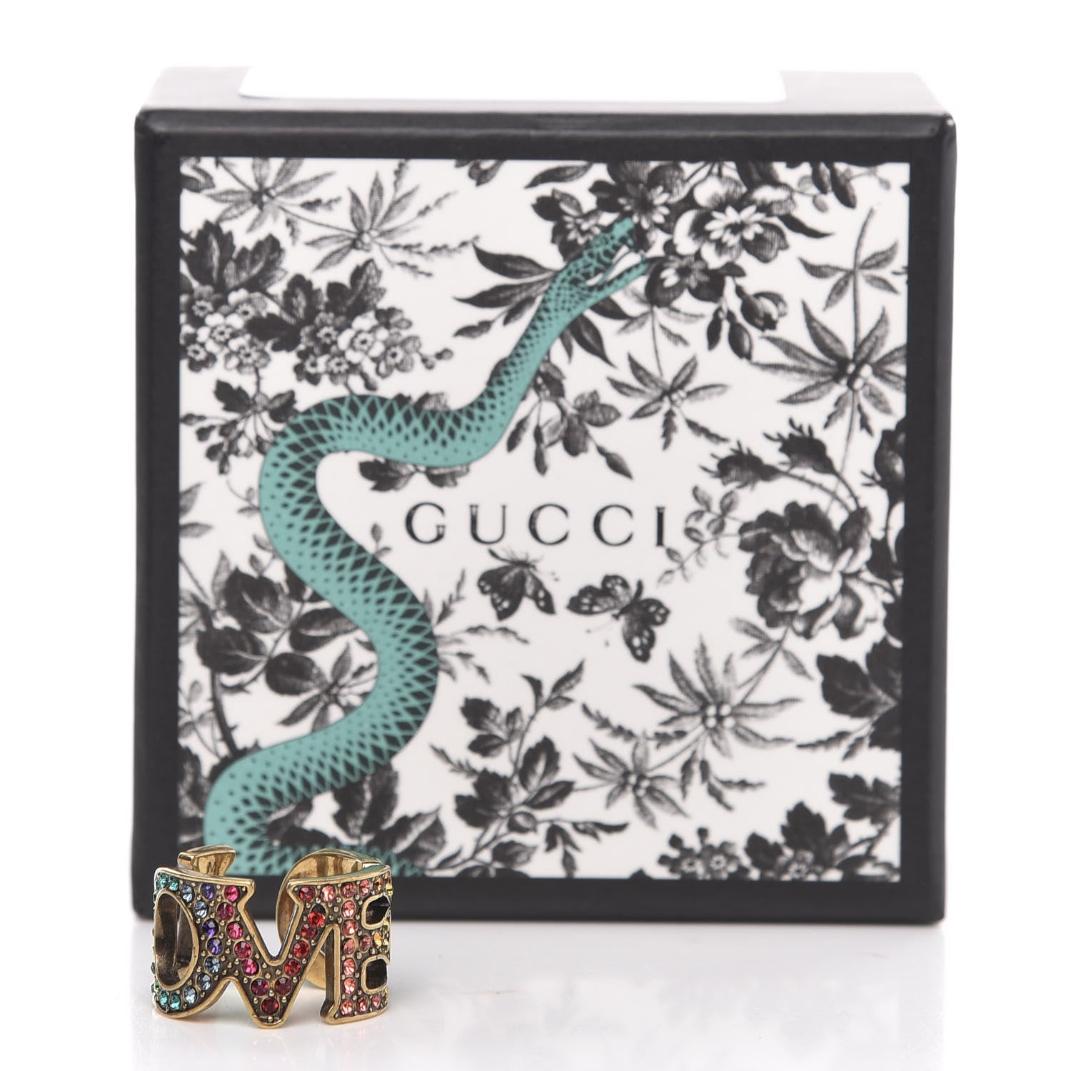 Gucci Metal Crystal Loved Ring Multicolor 5 of 5
