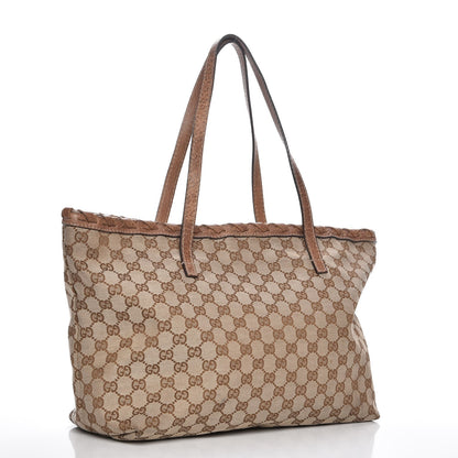 Gucci Monogram Medium Bamboo Tassel Tote Light Brown 3 of 7