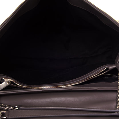 Saint Laurent Calfskin Y Quilted Monogram Large Loulou Chain Satchel Asphalt 4 of 4