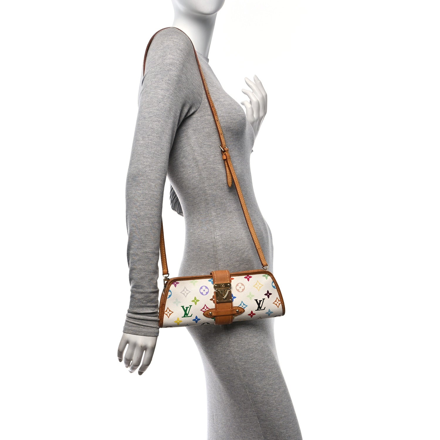 Louis Vuitton Monogram Multicolor Shirley White 2 of 13