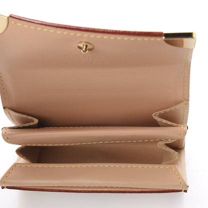 Louis Vuitton Monogram Multicolor Porte-Monnaie Plat Coin Purse White 4 of 5