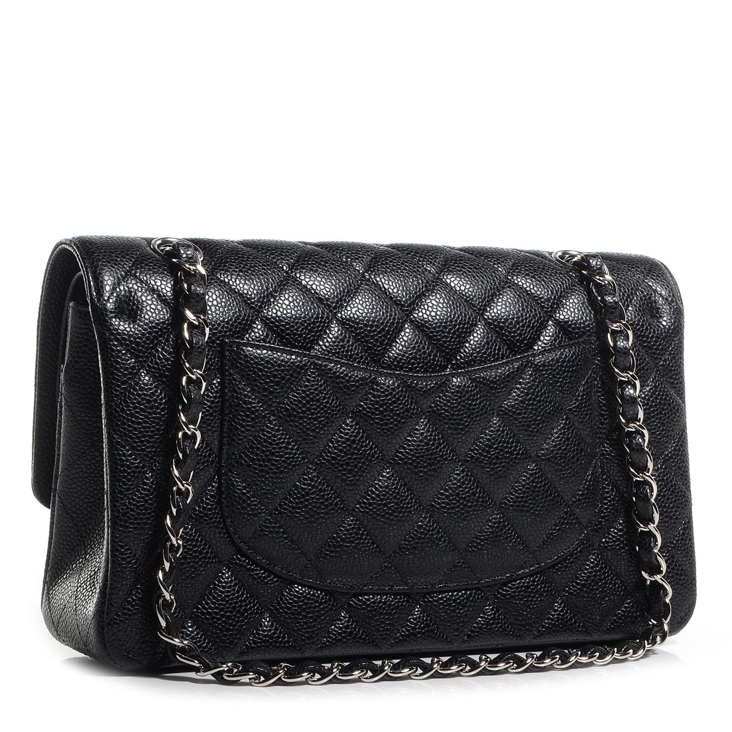 Chanel Caviar Quilted Medium Double Flap Black 3 of 8
