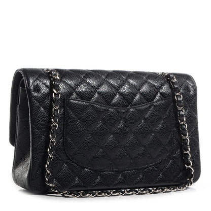 Chanel Caviar Quilted Medium Double Flap Black 3 of 8