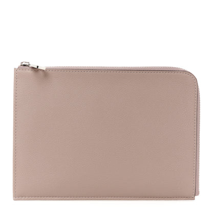 Louis Vuitton Calfskin Pochette Jour PM Clutch Taupe 1 of 8