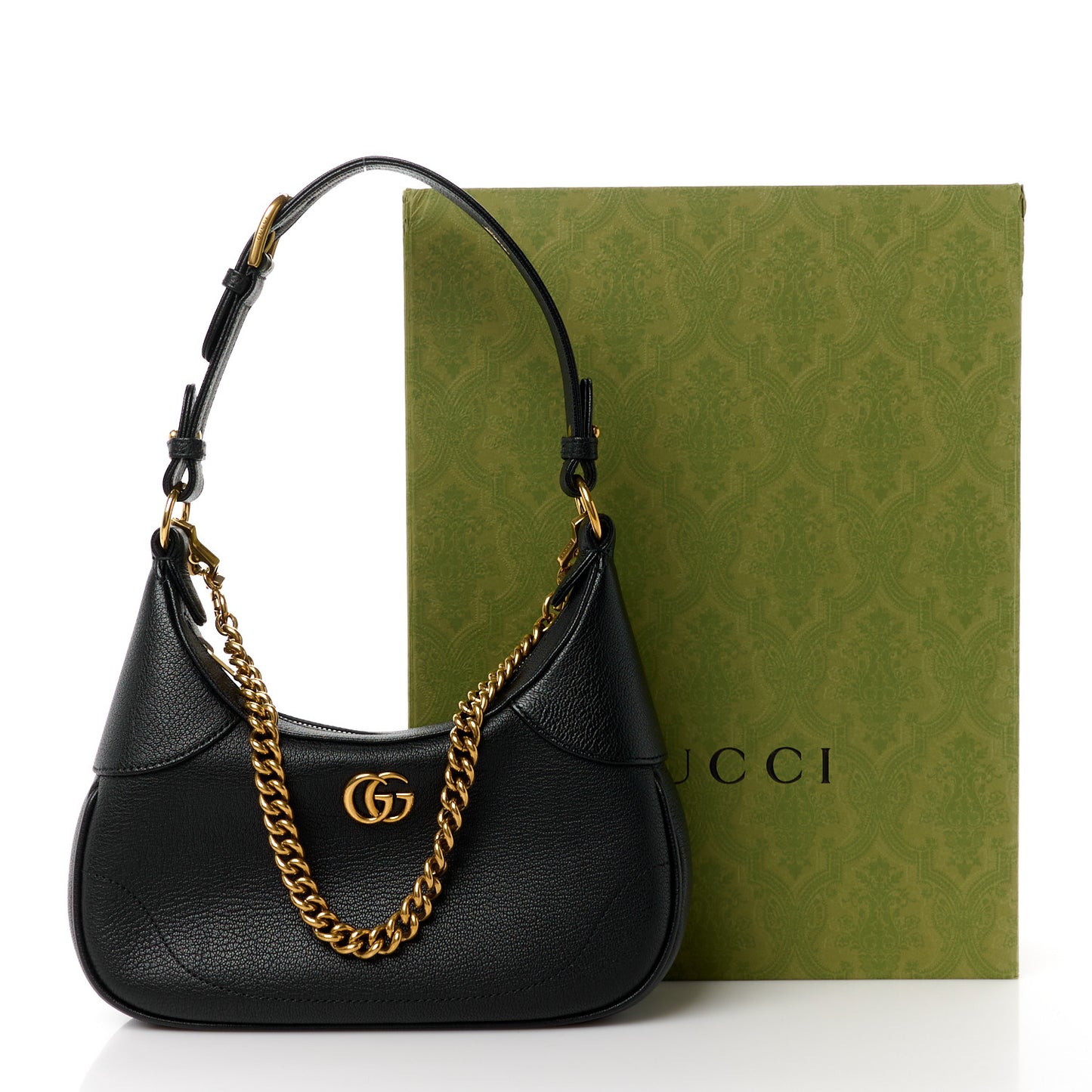 Goatskin Small Aphrodite Shoulder Bag Black